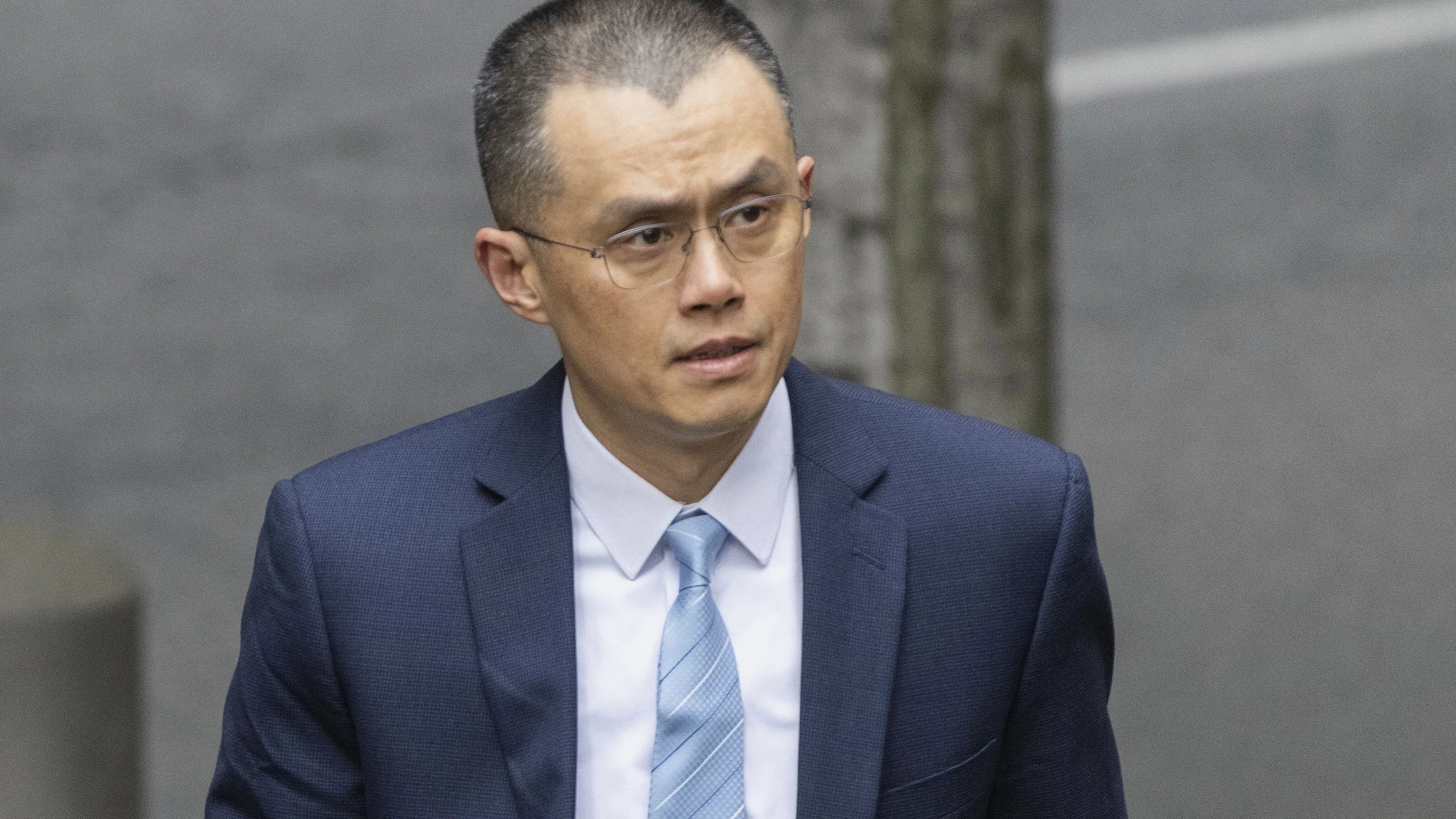 Changpeng Zhao, the founder of Binance, the world's largest cryptocurrency exchange, enters the Federal Courthouse in Seattle, April 30, 2024. (Ellen M. Banner/The Seattle Times via AP)