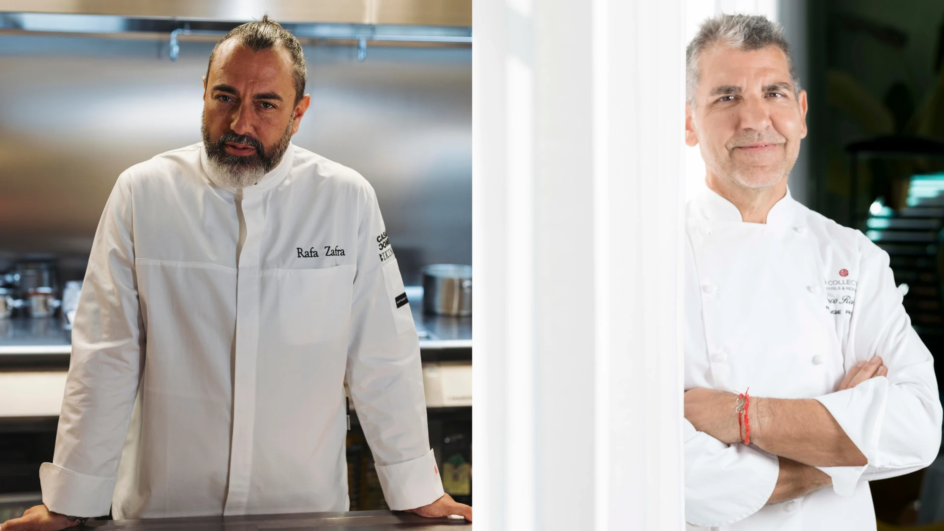 Rafa Zafra y su invitado durante toda la semana, Paco Roncero
