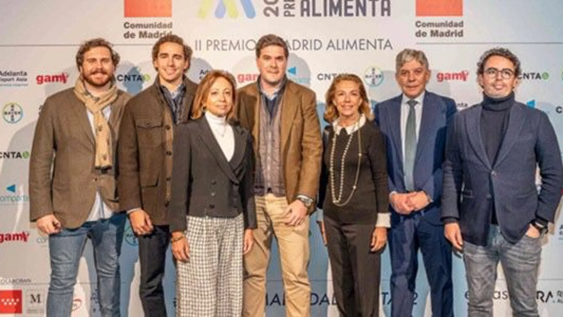 De izquierda a derecha: Jacobo Moreno, Borja Sánchez-Cabezudo, M. Carmen Moreno, Rodrigo Álvarez de Lara, Olga Moreno, Julio Moreno y Carlos Arévalo. M. Carmen, Olga y Julio pertenecen a la tercera generación y el resto, a la cuarta.