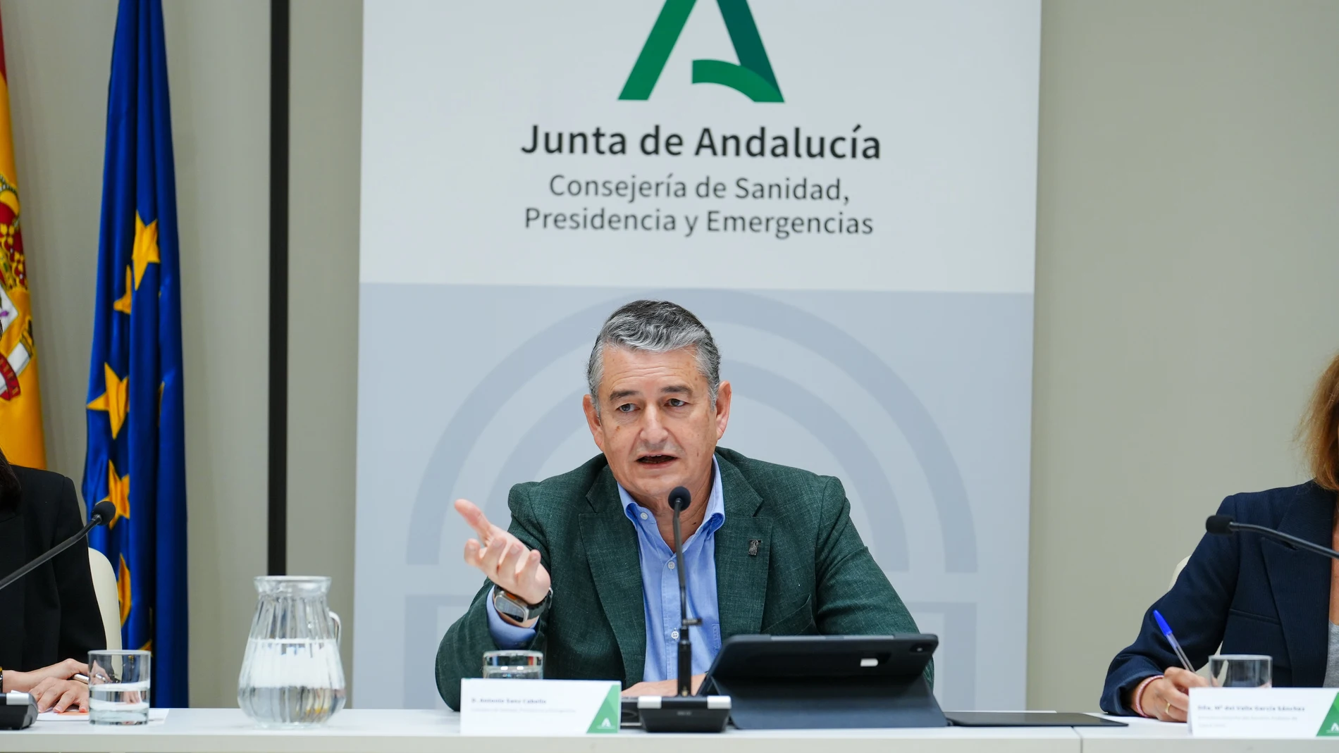 El consejero de Sanidad, Antonio Sanz