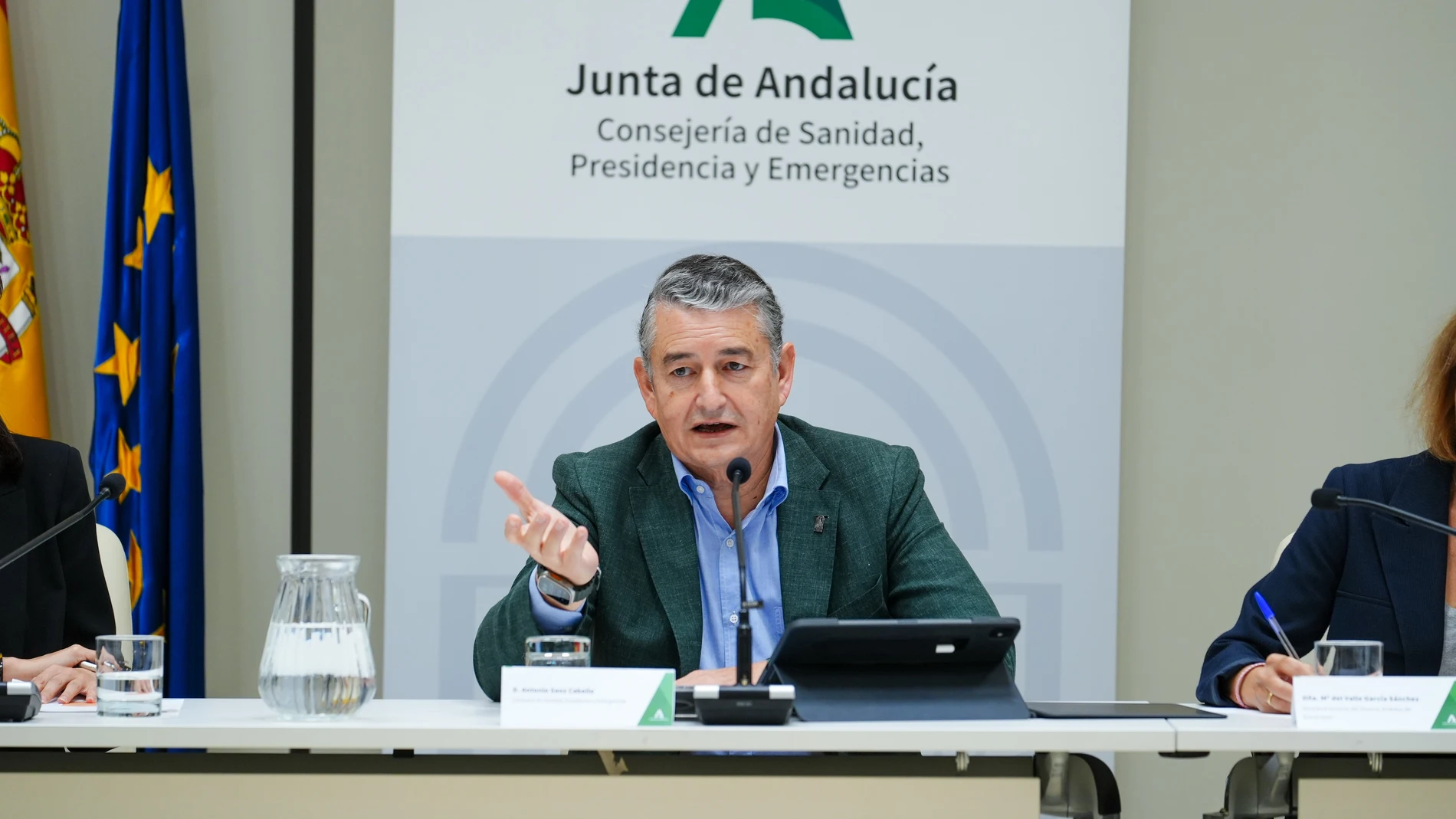 El consejero de Sanidad, Antonio Sanz