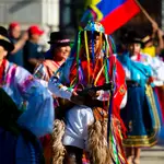 Inmigrantes de Perú Bolivia y Ecuador celebran la Fiesta Andina