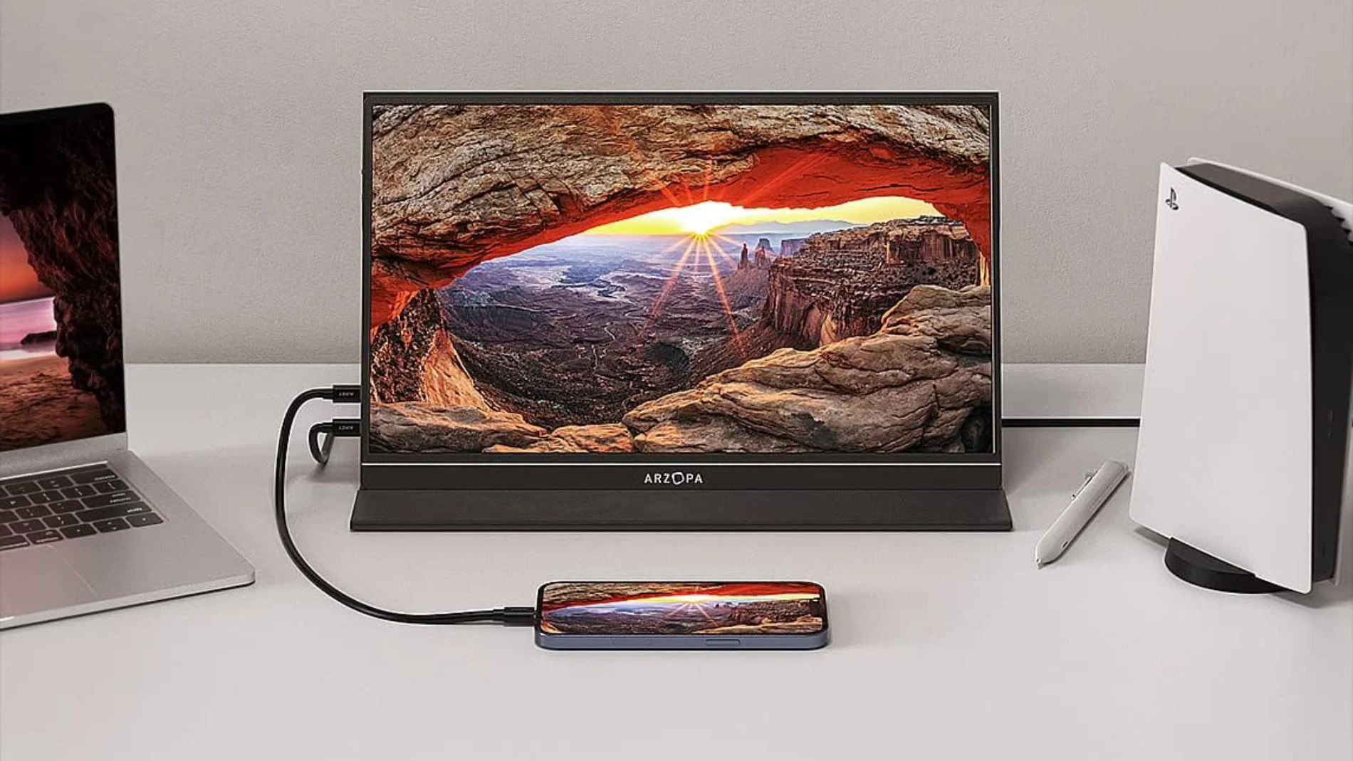 Este monitor portátil es compatible con una amplia gama de dispositivos