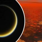 Imagen de la superficie de Titán, la luna de Saturno