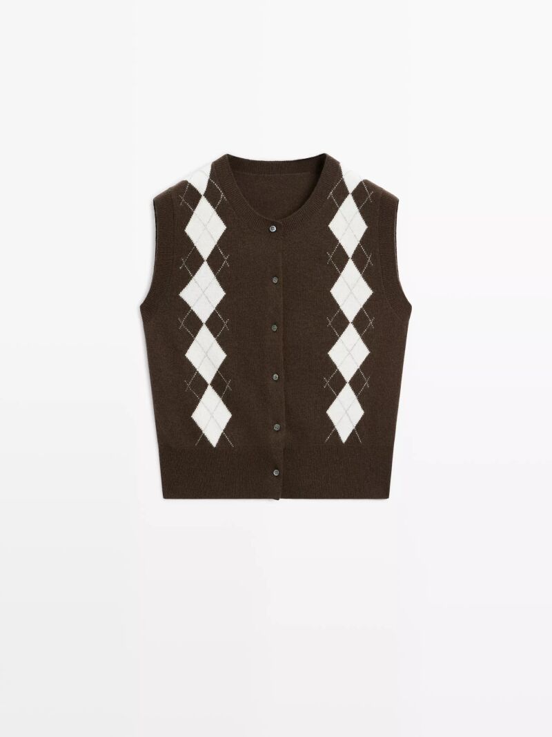Chaleco de rombos.