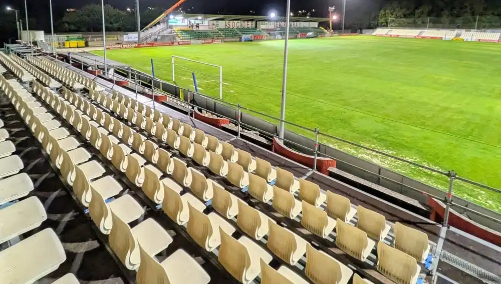 El estadio municipal Jesús García Calvo