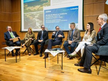 La mesa redonda, moderada por el delegado de La Razón en Andalucía, José Lugo, contó con la participación de representantes de Moeve, de la Junta de Andalucía y del ámbito de la empresa y los puertos La mesa redonda, moderada por el delegado de La Razón en Andalucía, José Lugo, contó con la participación de representantes de Moeve, de la Junta de Andalucía y del ámbito de la empresa y los puertos