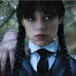 Miércoles Adams, el disfraz de este año, interpretado por Jenna Ortega durante en la serie de Netflix