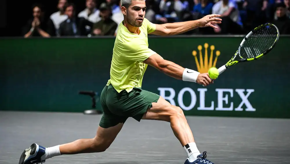 Tenis/París.- El español Carlos Alcaraz, aplacado por el británico Cameron Norrie en dieciseisavos de final