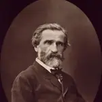 Fotografía de Giuseppe Verdi, por Ferdinand Mulnier (1817-1891)