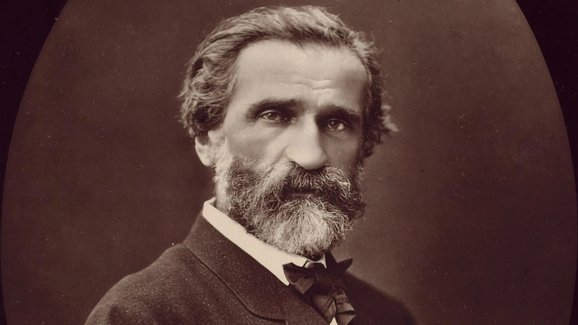 Fotografía de Giuseppe Verdi, por Ferdinand Mulnier (1817-1891)