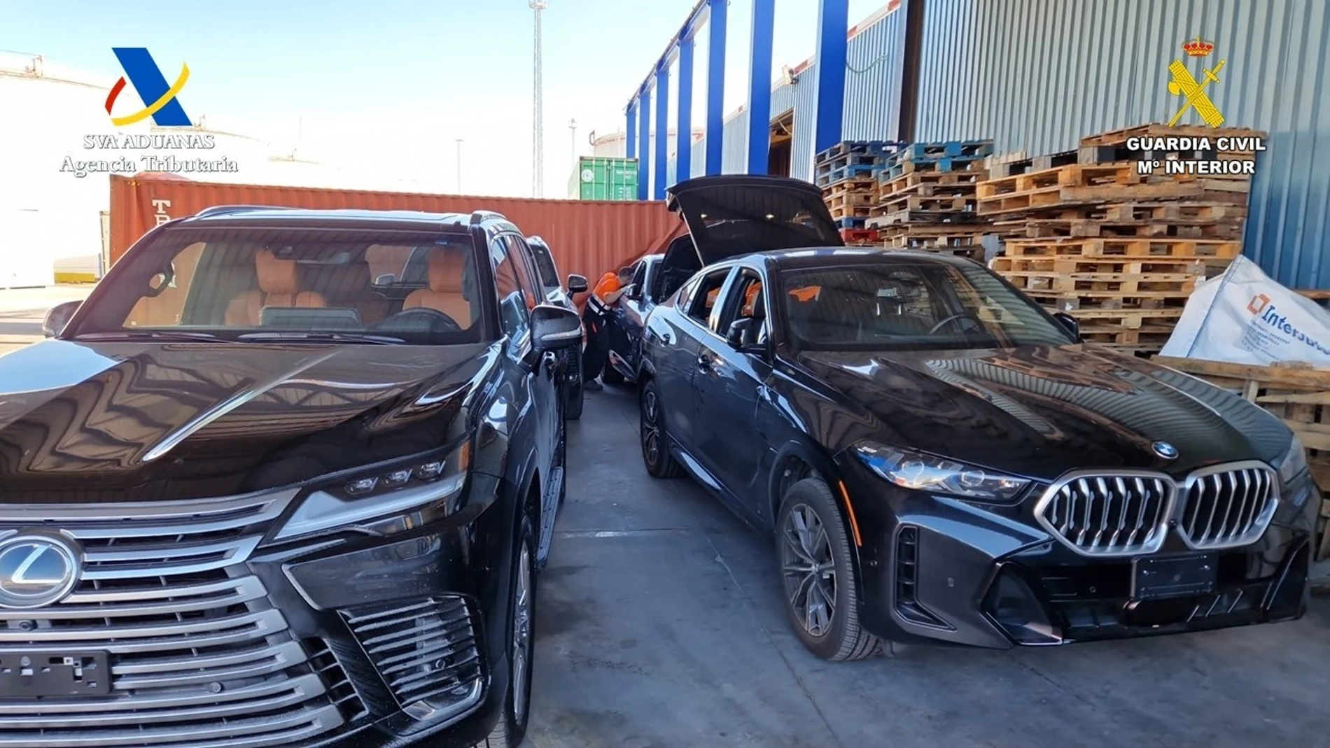 Vehículos de alta gama interceptados en el puerto de Algeciras tras ser robados en norteamérica