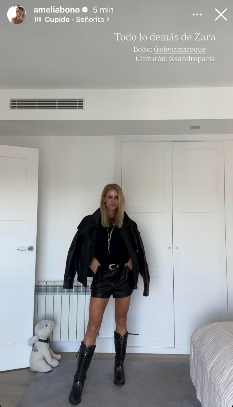 El look de Amelia Bono.