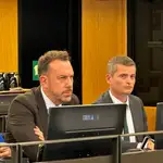 Héctor Palencia durante la comisión