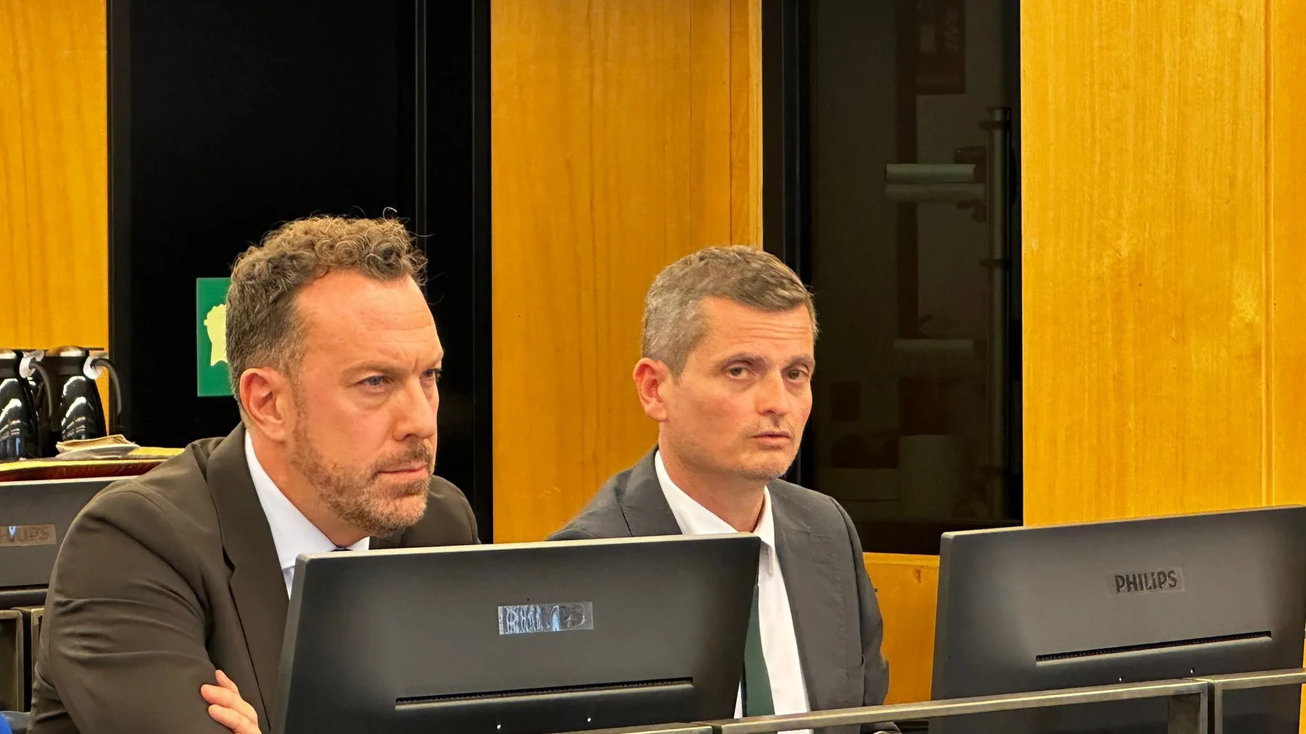 Héctor Palencia durante la comisión