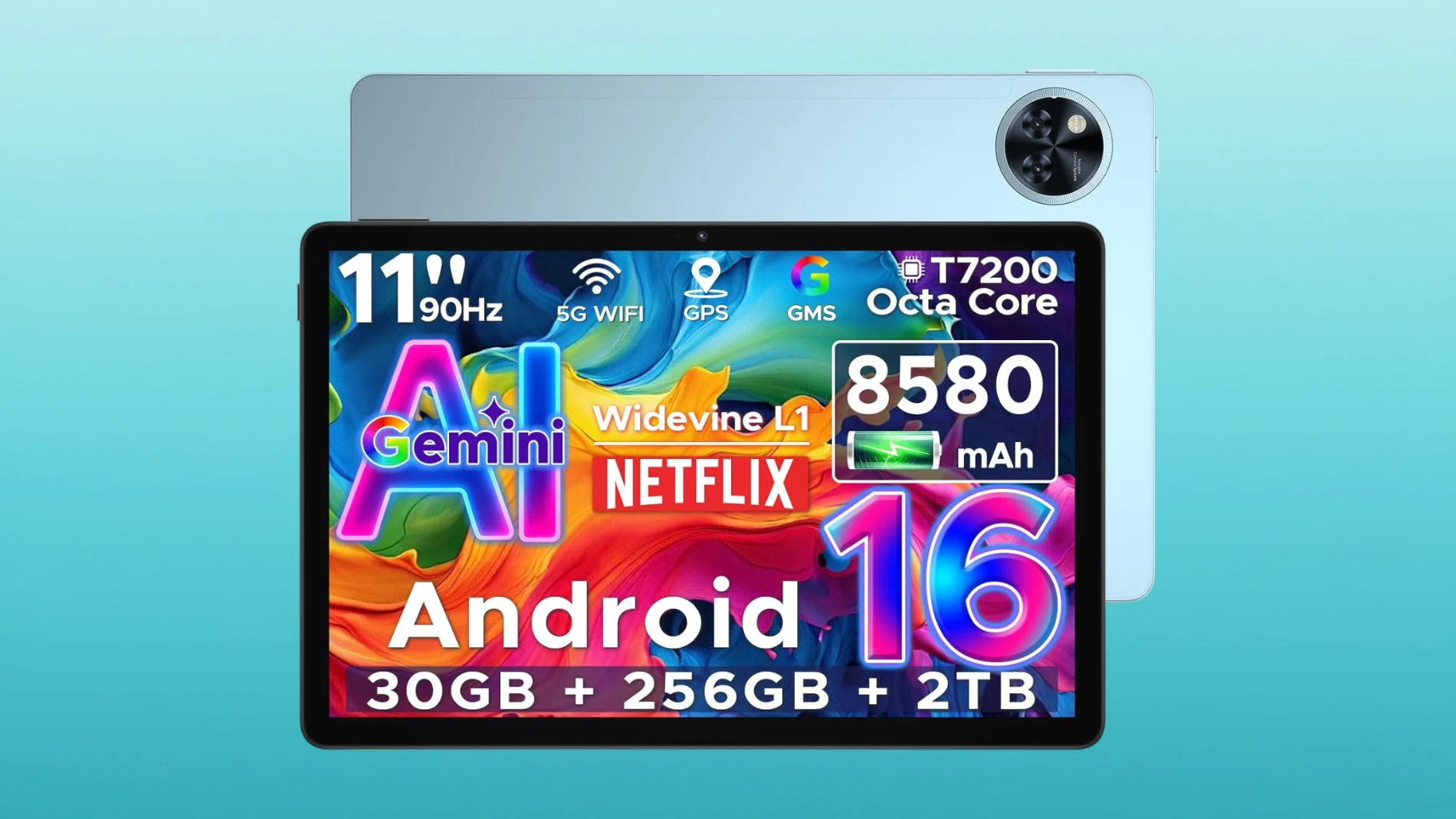 Esta tableta pesa 537 gramos y tiene un grosor de 7,9 mm