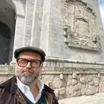 El activista, fotófrafo ocasional y economista, Jesús García Conde, durante una de sus numerosas visitas al Valle de los Caídos
