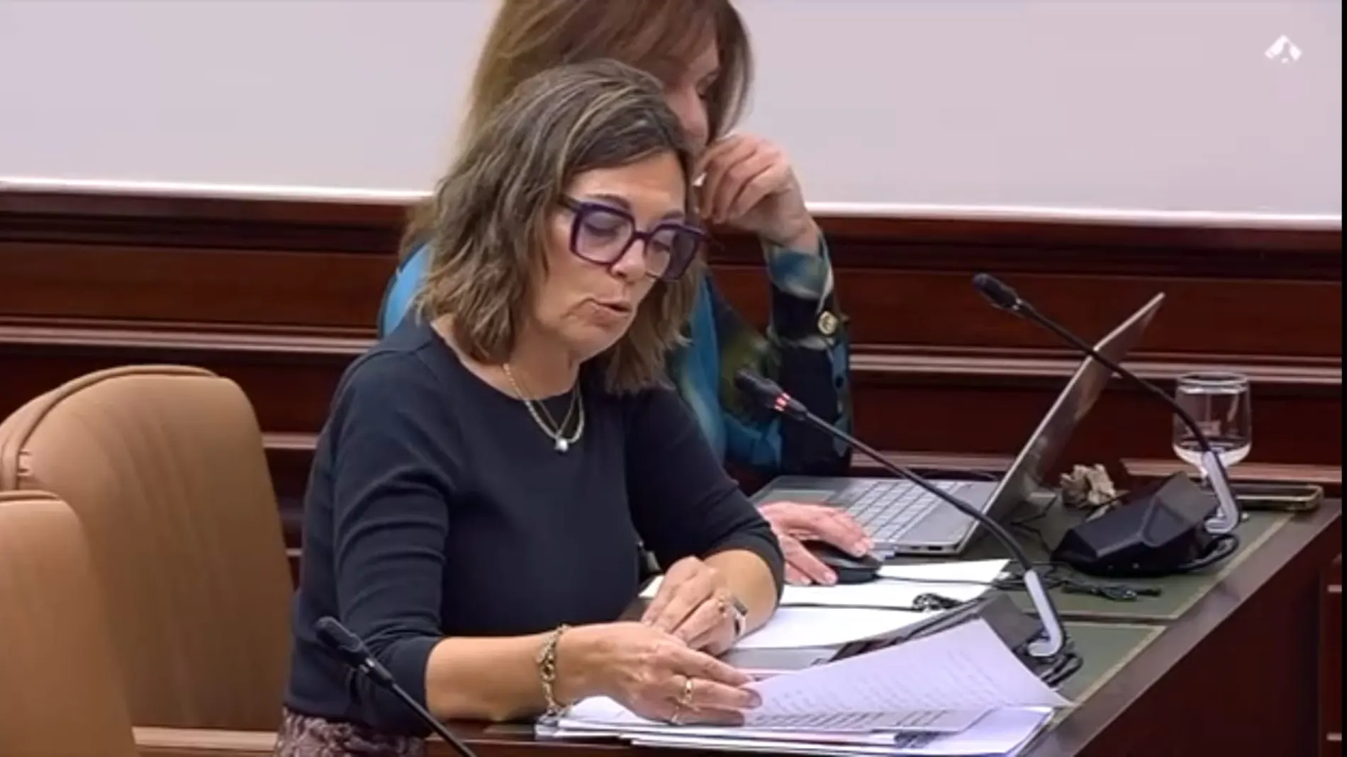 Milagros Marcos durante su intervención