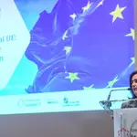 Sonsoles Sánchez-Reyes Peñamaría, durante su intervención en la Isabel I