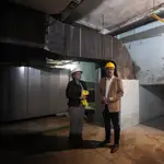 Marco Morala visita las actuales instalaciones de la piscina
