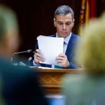 El presidente del Gobierno, Pedro Sánchez, comparece ante la comisión de investigación del caso Koldo en el Senado