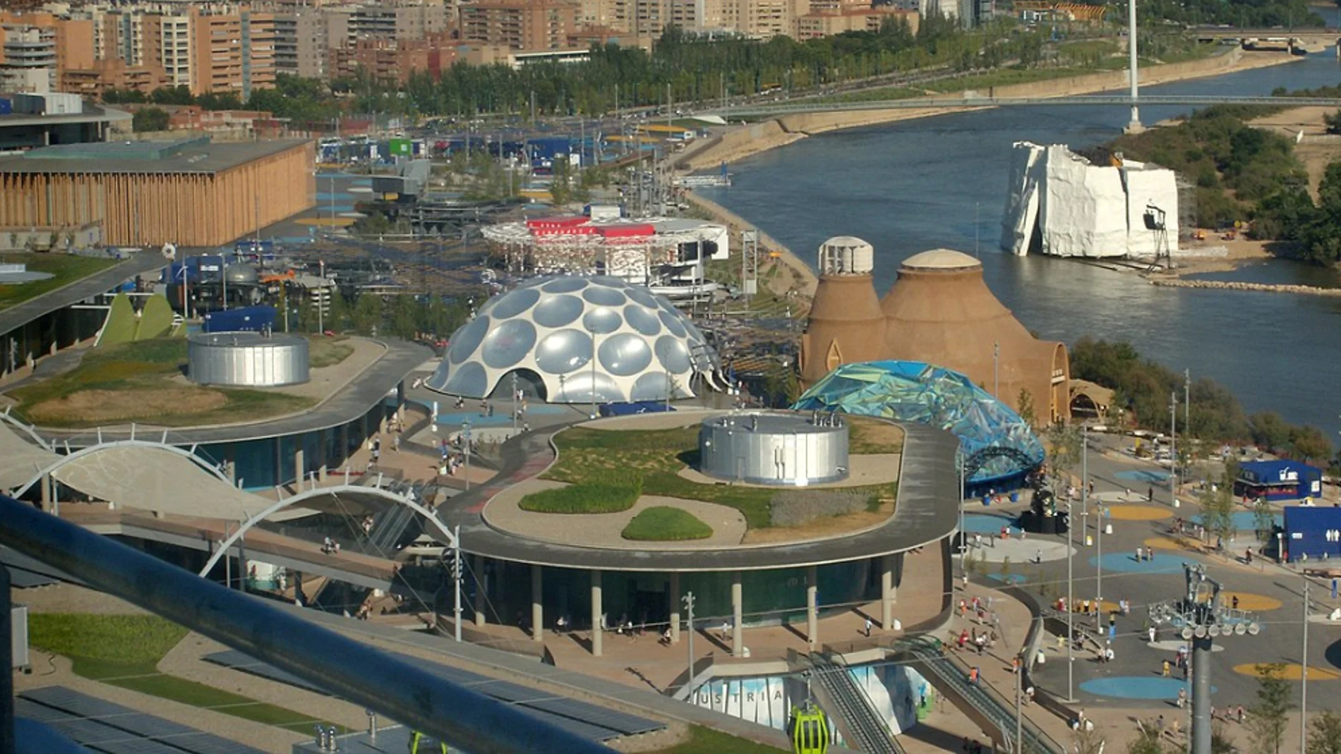 Expo Zaragoza 2008, visto de la Torre del Agua