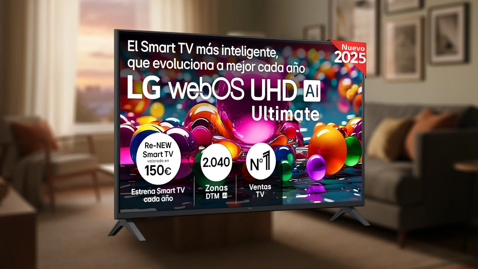 El televisor LG 43UA73006LA lleva webOS 25