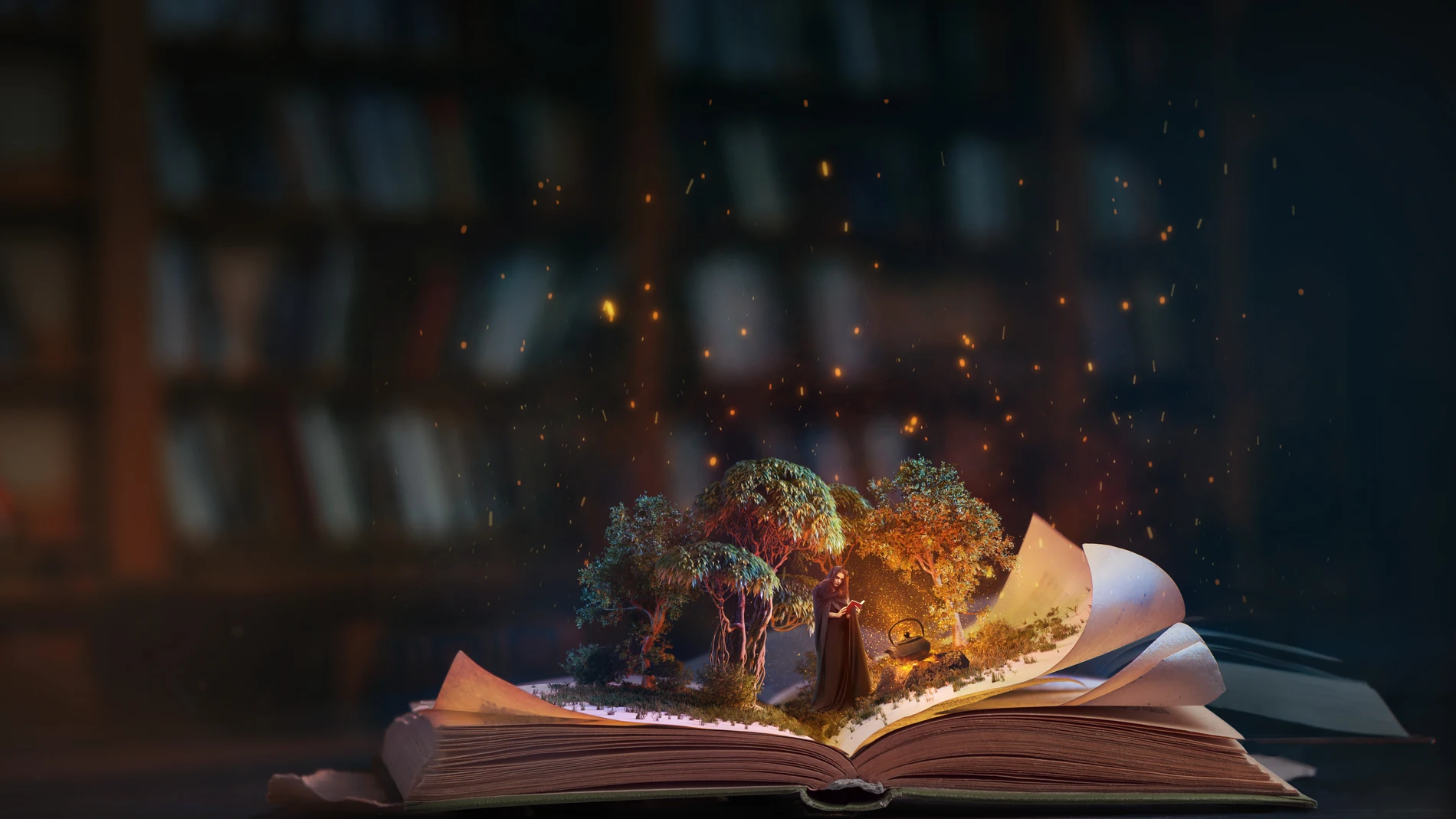 Imagen de un libro de fantasía