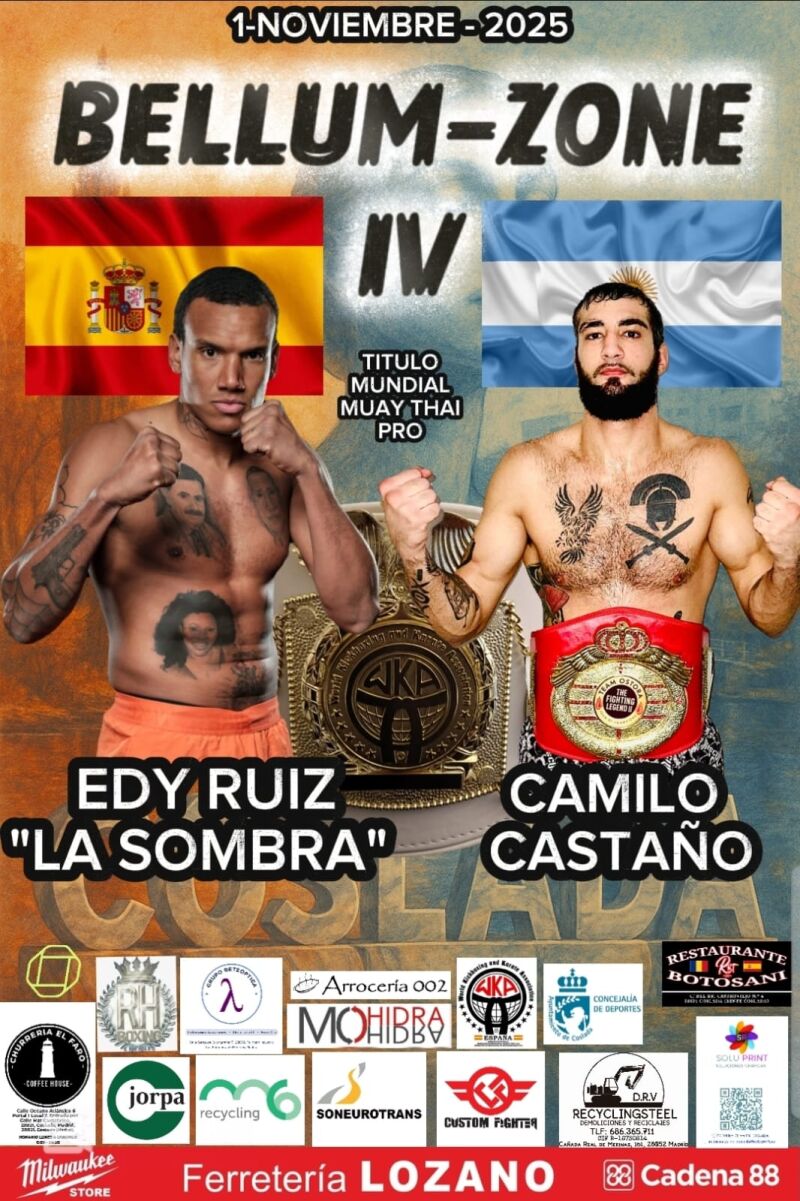 Cartel de la velada Bellum Zone IV