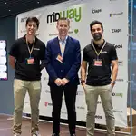 Socios de Midway. De Izquierda a Derecha:  Francisco José Ponce (COO), Pedro Miguel Santos (CEO) y Juan Luis Susillo (CTO)