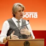 Carlos Martínez durante su comparecencia en Soria