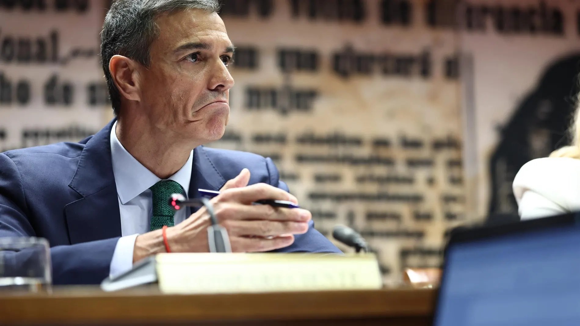 Sánchez, ayer durante su comparecencia en Senado