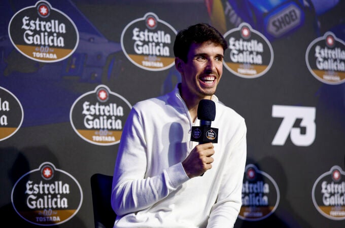 Álex Márquez, en el acto de Estrella Galicia