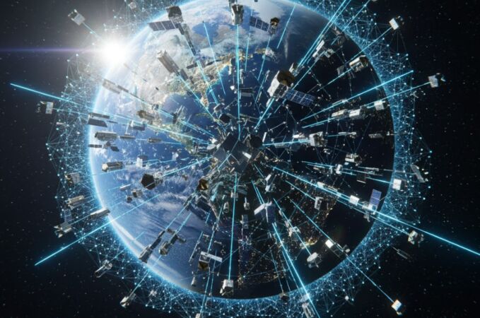 Red autónoma de satélites dotados con IA Red autónoma de satélites dotados con IA