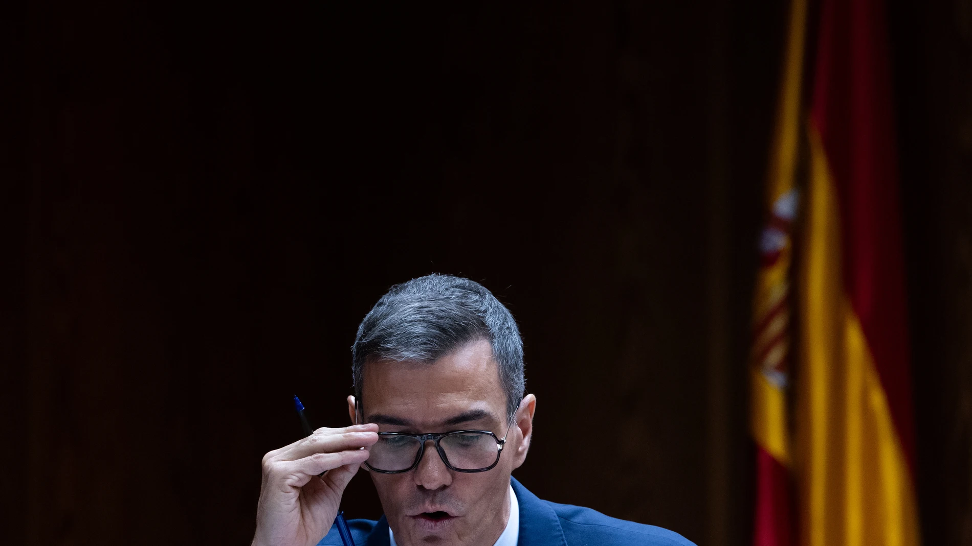 Pedro Sánchez comparece en la comisión Koldo en el Senado @ Gonzalo Pérez