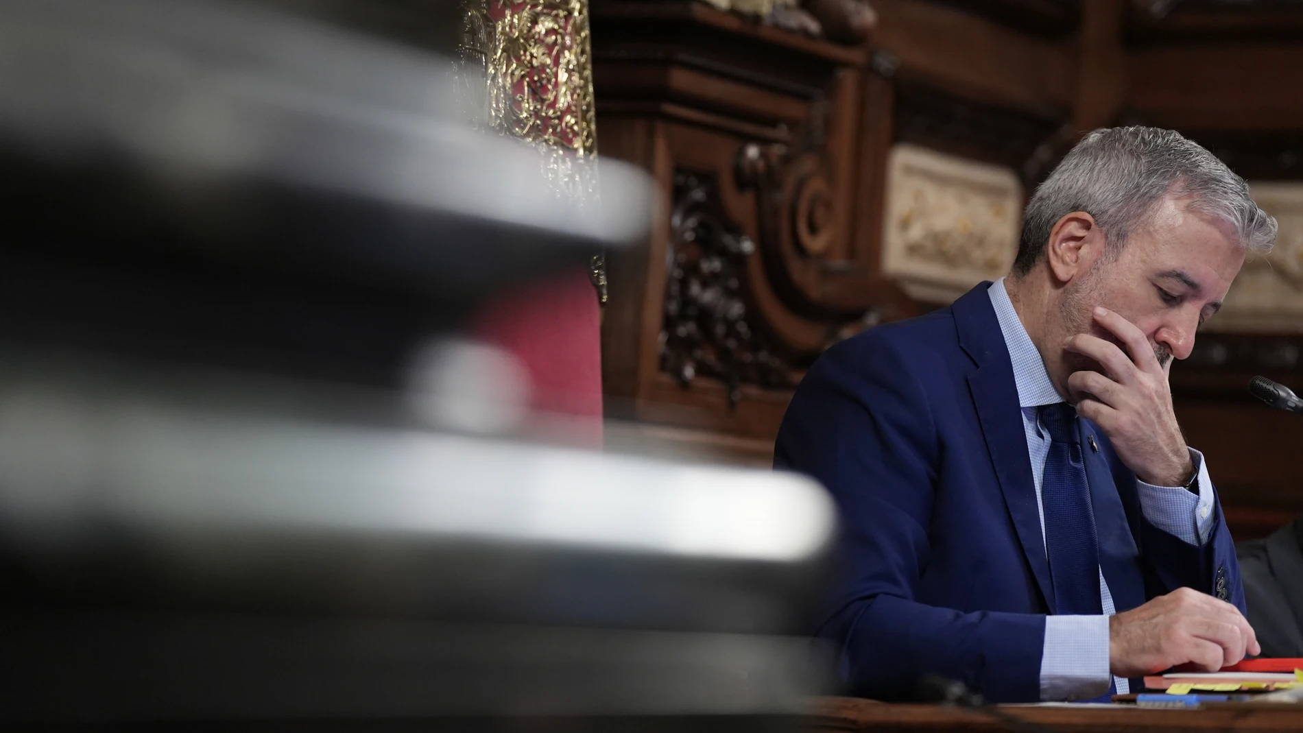 Collboni en el pleno de octubre del Ayuntamiento de Barcelona, celebrado este viernes DAVID ZORRAKINO - EUROPA PRESS 31/10/2025