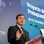 Fernández Mañueco durante la presentación de las Cortes de Castilla y León