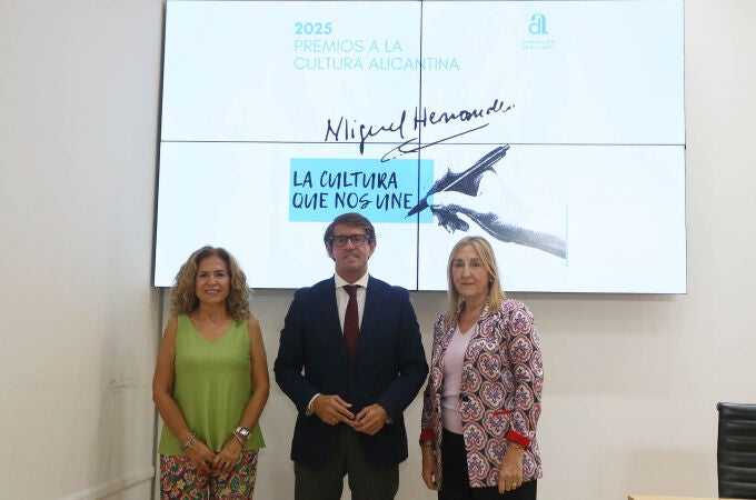 El diputado de Cultura, Juan de Dios Navarro, ha dado a conocer hoy los ganadores de los Premios a la Cultura Alicantina El diputado de Cultura, Juan de Dios Navarro, ha dado a conocer hoy los ganadores de los Premios a la Cultura Alicantina