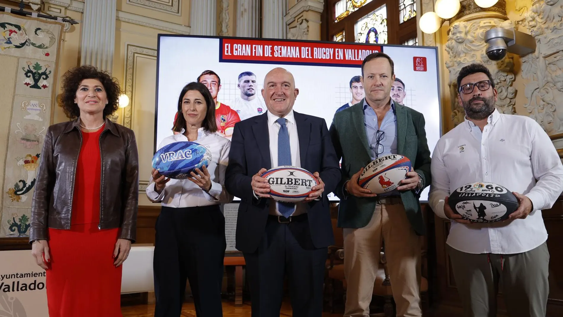 Presentación del gran fin de semana de Rugby en Valladolid
