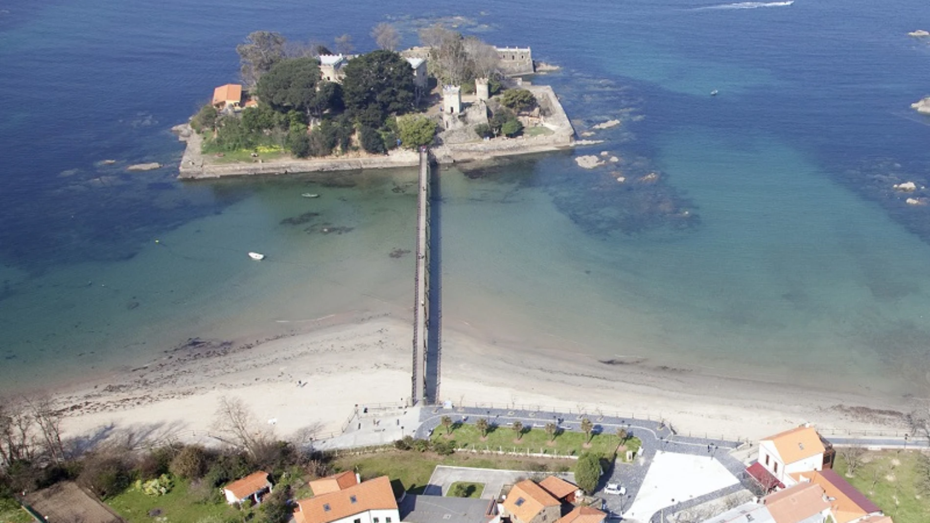 Vista aérea del Castillo.