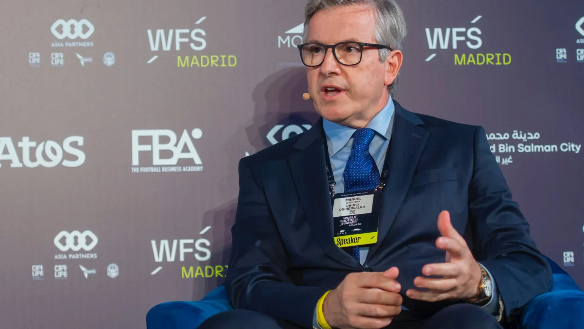 El doctor Manuel Leyes, en el World Football Summit