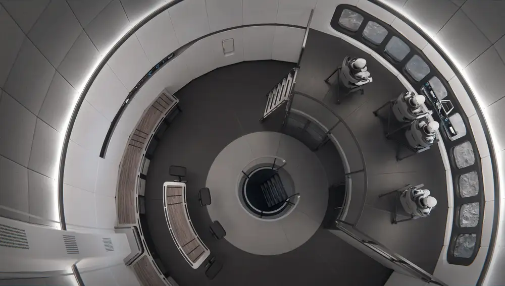 Recreación del interior de Starship HLS.