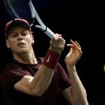 Jannik Sinner, durante su partido ante Zverev 