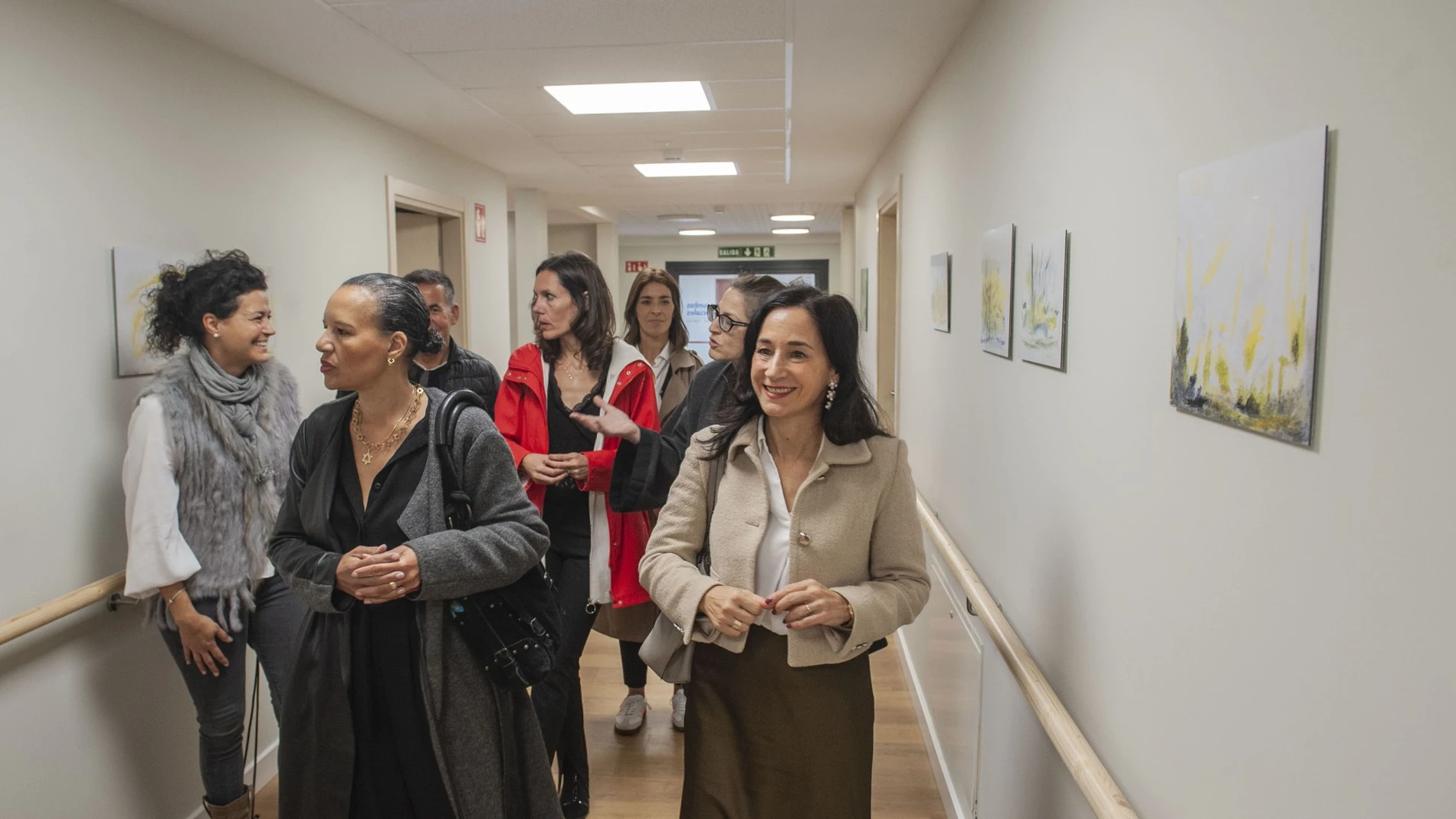 Visita al CSS de La Fuencisla de representantes de la Fundación Harriet y Esteban Vicente