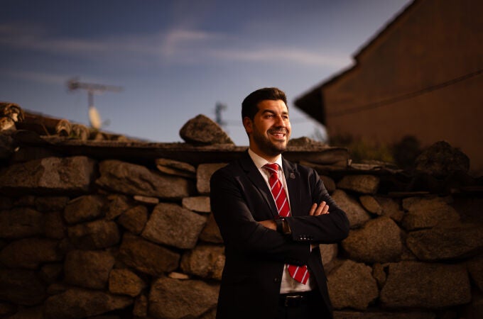 Sergio Yunquera, alcalde de El Boalo, Cerceda y Mataelpino, el pasado mes de abril. 