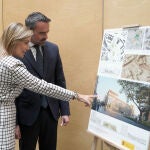 El secretario de Estado de Justicia, Manuel Olmedo, y la secretaria general para la Innovación y Calidad del Servicio Público de Justicia, Sofía Puente, presentan el proyecto final de la Ciudad de la Justicia de Valladolid