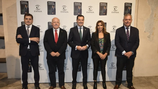 David Cebrián, Jesús Aguirre, Juanma Moreno, Carmen Morodo y José Luis Sanz