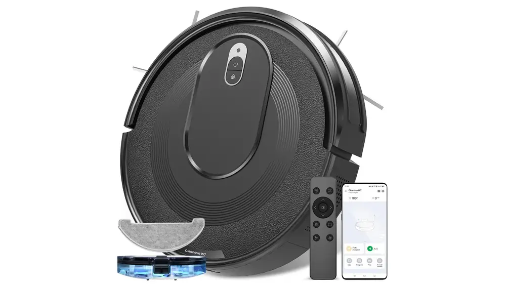 Este robot aspirarador incluye varios accesorios