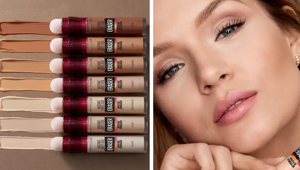 El corrector Borrador de Maybelline está disponible en distintos tonos para adaptarse a cada tipo de piel.