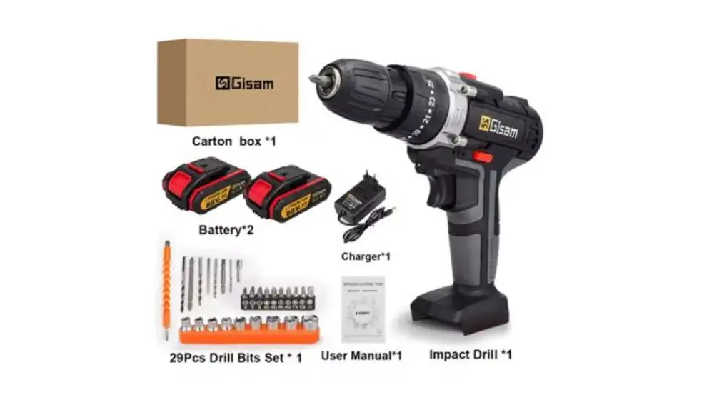 Taladro de impacto inalámbrico Gisam